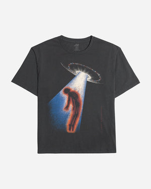 Lost Abduction Boxy Tee-Vintage Black