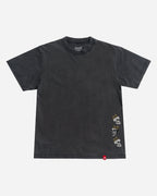 Lost Mayhem Flannel Boxy Tee-Vintage Black