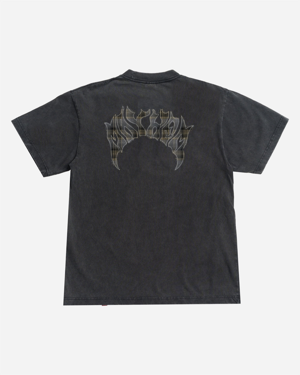 Lost Mayhem Flannel Boxy Tee-Vintage Black