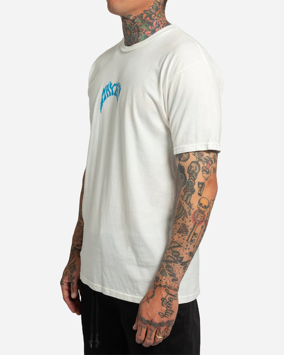 Lost Mayhem Bolts Vintage Dye Tee-Ivory