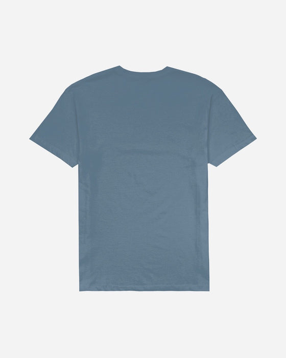 Lost Mayhem Bolts Vintage Dye Tee-Provincial Blue