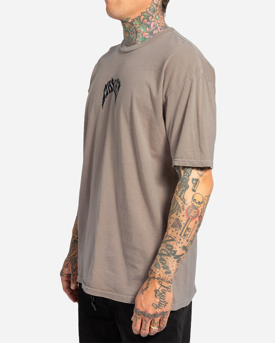 Lost Mayhem Bolts Vintage Dye Tee-Stone
