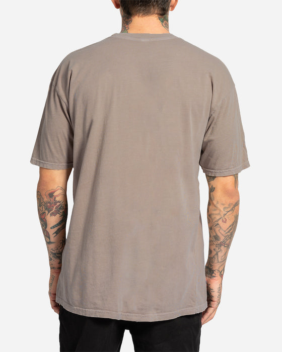 Lost Mayhem Bolts Vintage Dye Tee-Stone
