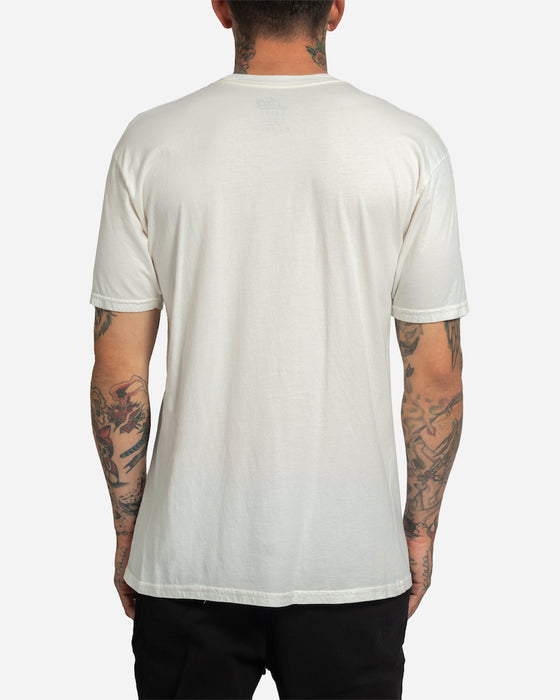Lost Pedal to the Medal Vintage Dye Tee-Ivory