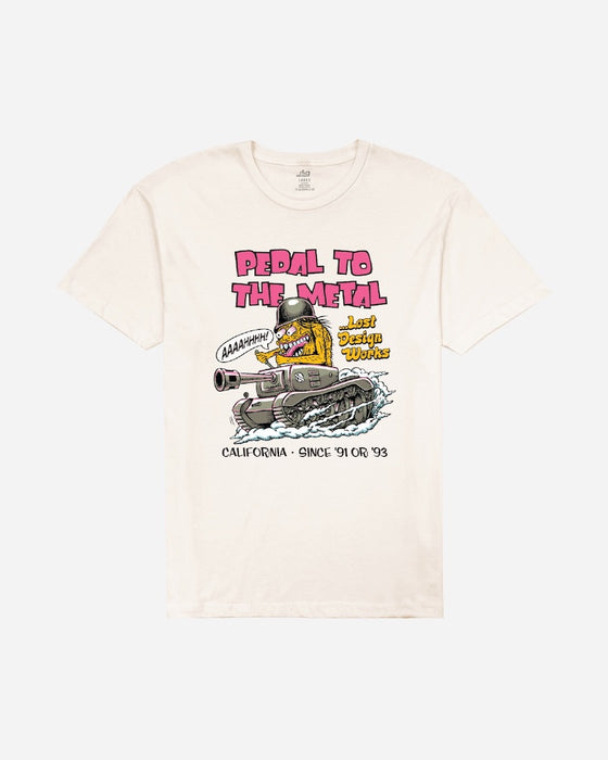 Lost Pedal to the Medal Vintage Dye Tee-Ivory