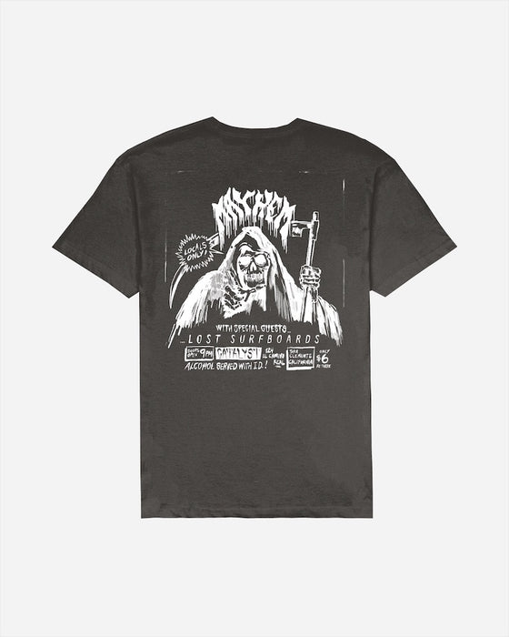 Lost Flyer Vintage Dye Tee-Vintage Black
