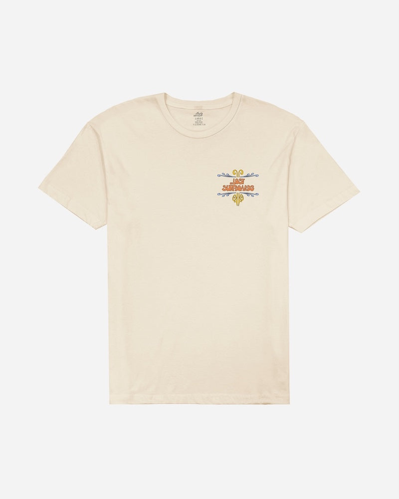 Lost Surf Psychosis Vintage Dye Tee-Vintage White