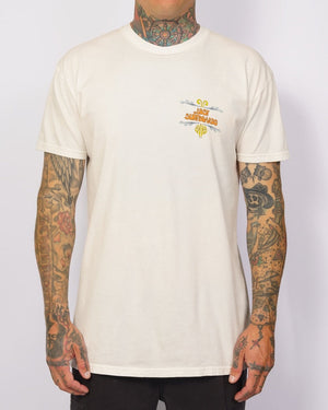 Lost Surf Psychosis Vintage Dye Tee-Vintage White