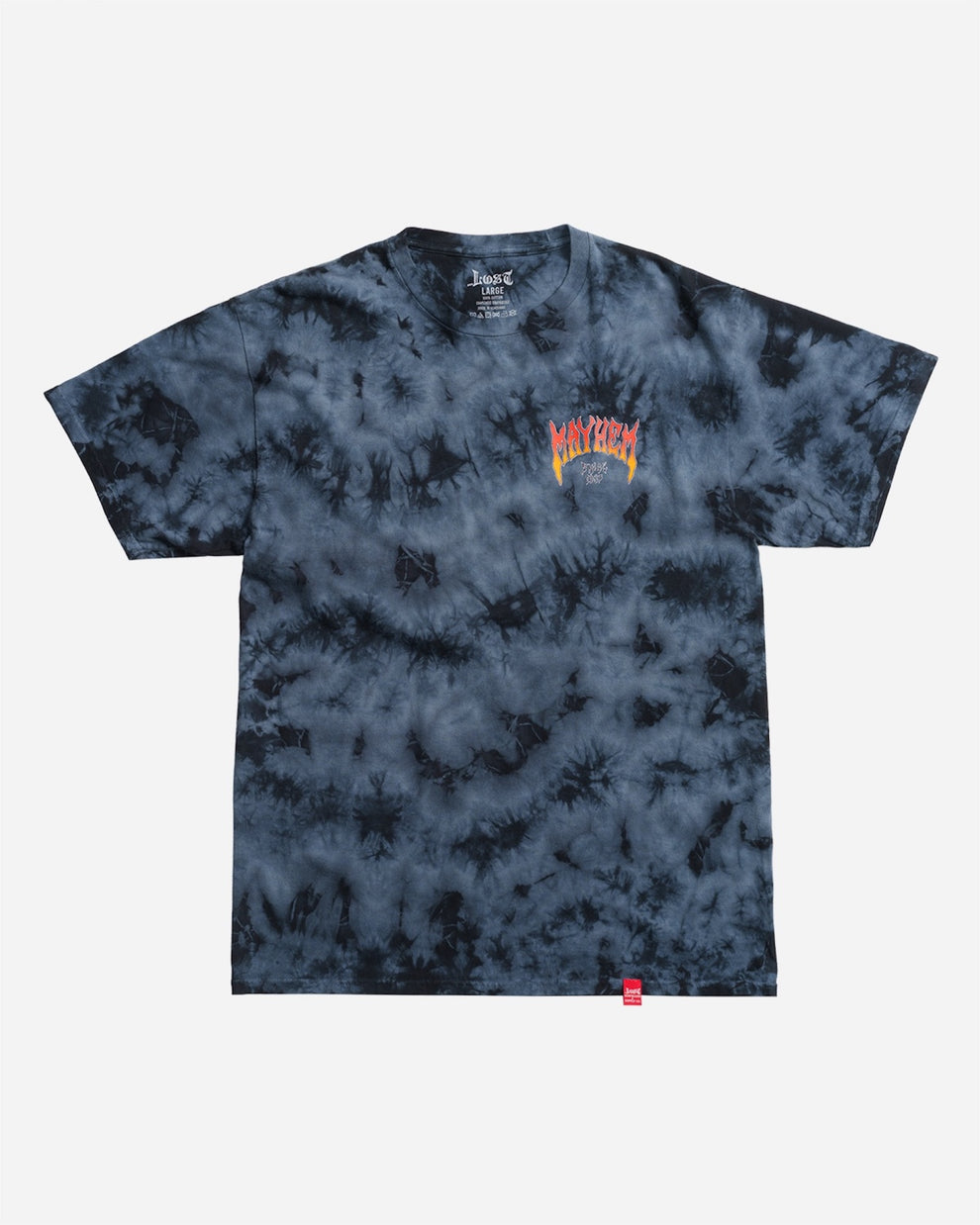 Lost Mayhem Since 87 Wash Tee-Black Crystal Dye