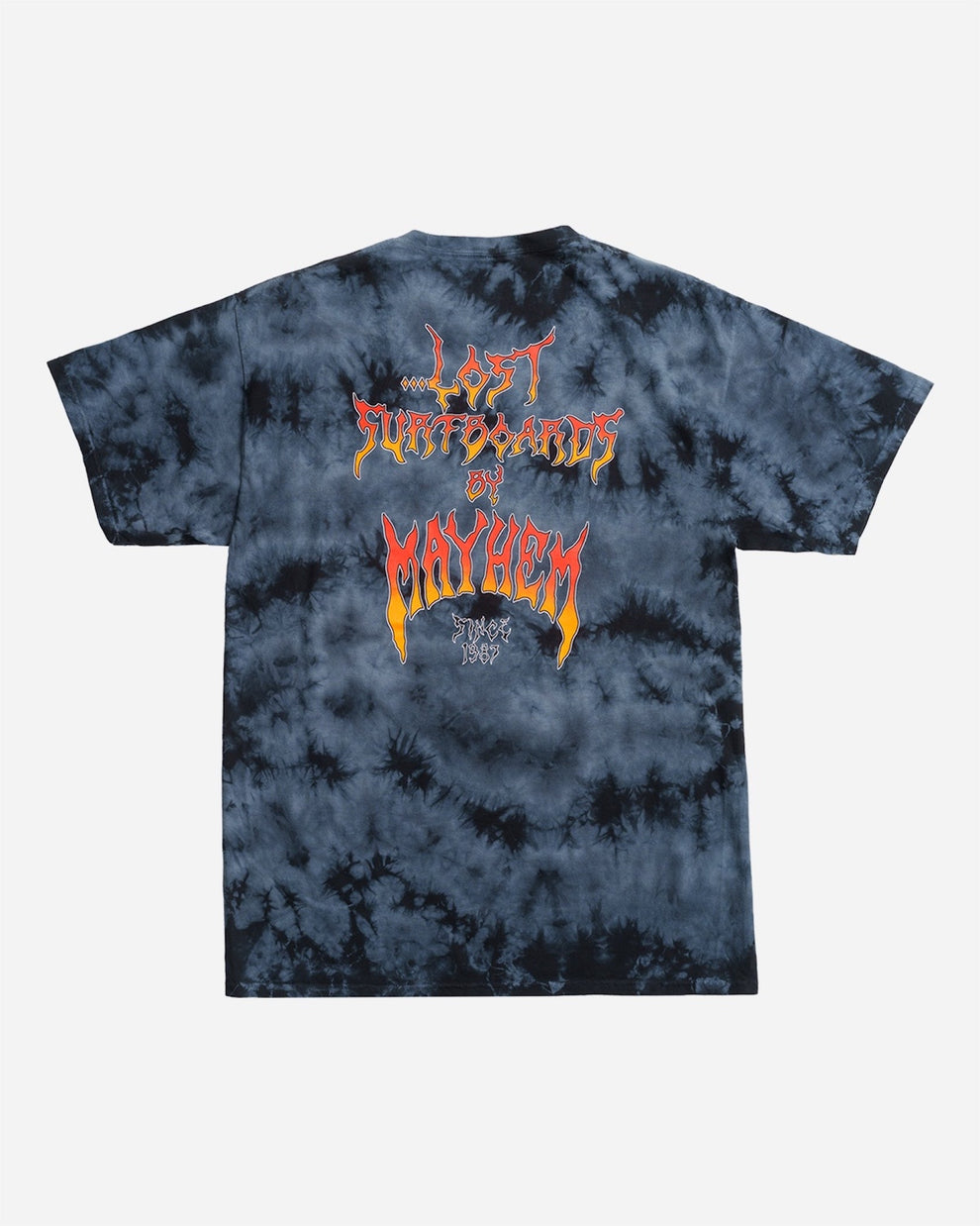 Lost Mayhem Since 87 Wash Tee-Black Crystal Dye