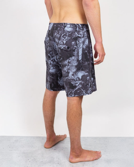 Lost  Heavy Metal History Boardshorts-Black