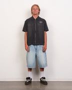 Lost Gassed Woven L/S Shirt-Black/Natural