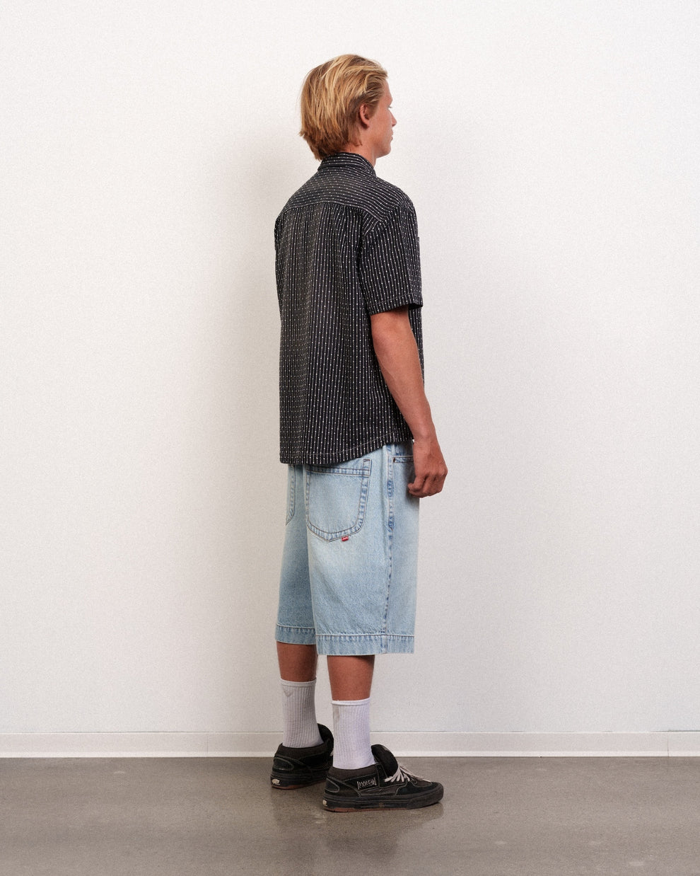 Lost Gassed Woven L/S Shirt-Black/Natural