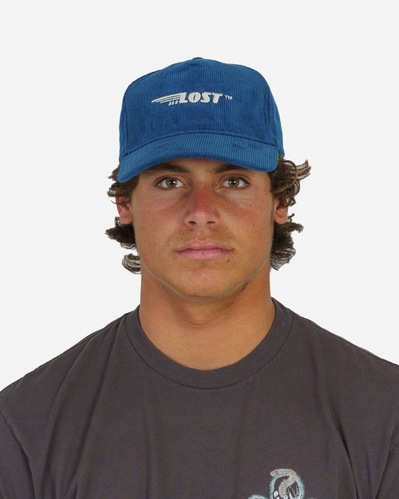 Lost Winged Corduroy Hat-Atlantic Blue