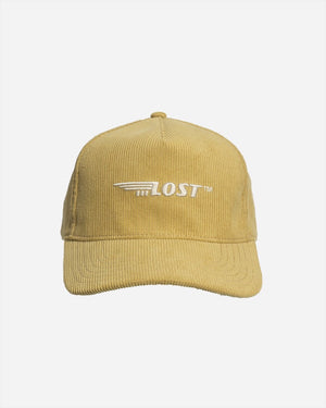 Lost Winged Corduroy Hat-Chartreuse