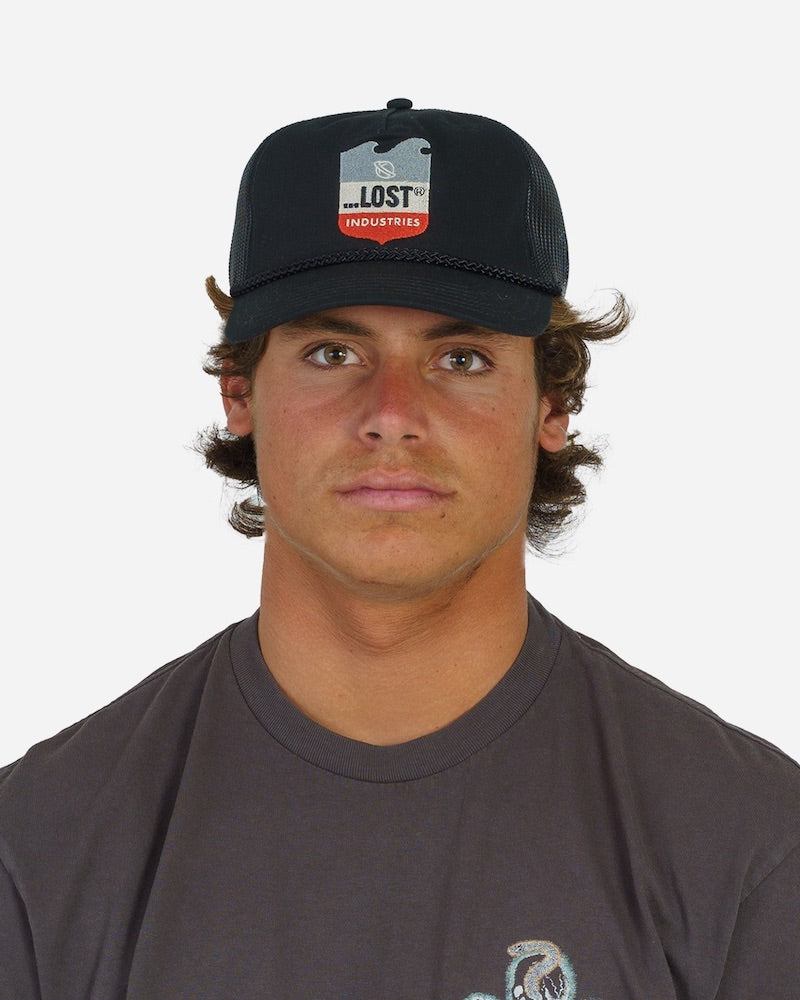 Lost Emblem Trucker Hat-Black