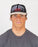 Lost  Surf City Strapback Hat-Black/Grey