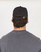 Lost  Surf City Strapback Hat-Black/Grey