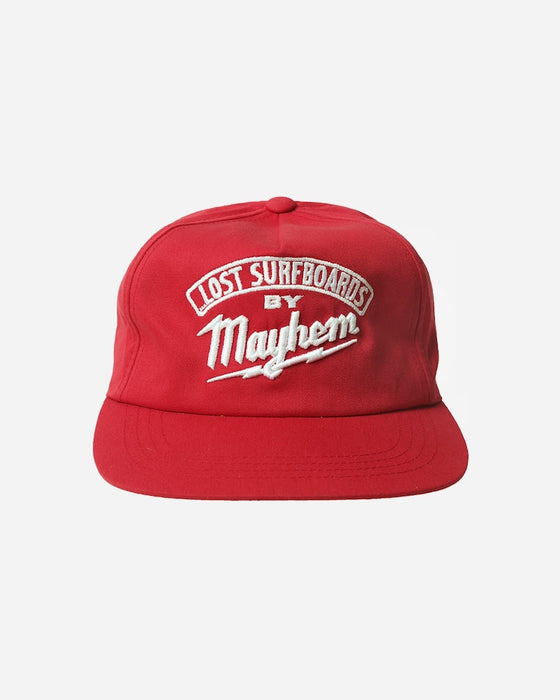 Lost Builders By Mayhem Snapback Hat-Red