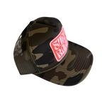 Local Beach Surf Babe Trucker Hat-Camo