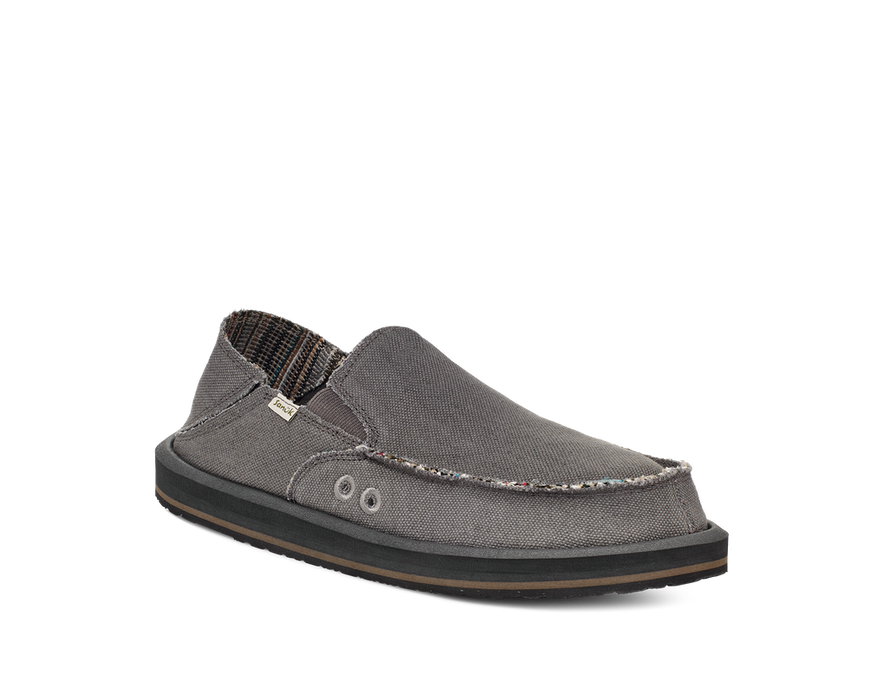 Sanuk Sidewalk Surfer ST Hemp Shoe-Grey