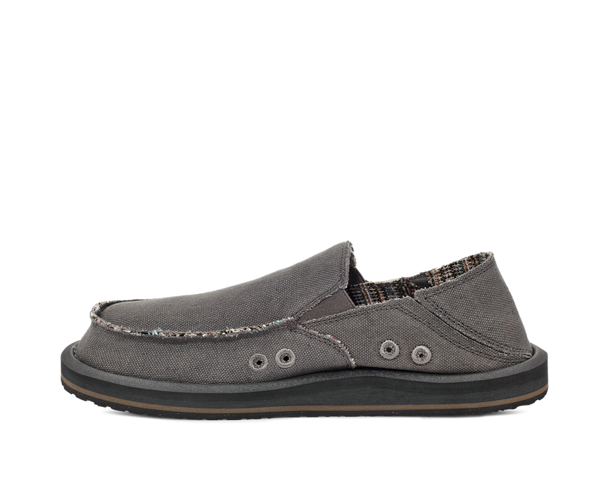 Sanuk Sidewalk Surfer ST Hemp Shoe-Grey