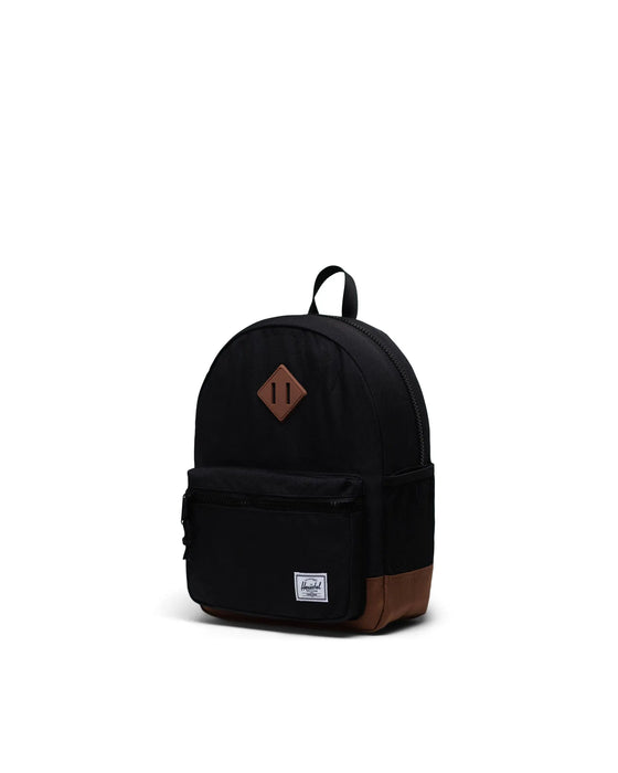 Herschel Heritage Youth  Backpack-Black/Saddle Brown