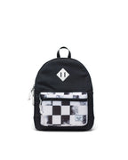 Herschel Heritage Youth Backpack-Black Distressed Checker