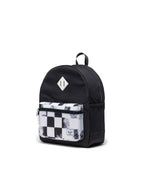 Herschel Heritage Youth Backpack-Black Distressed Checker