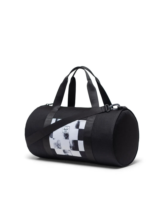 Herschel Little Classic Duffle Bag-Black Distressed Checker