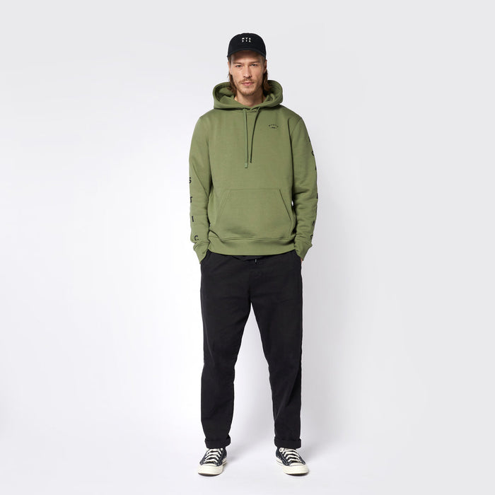 Mystic Bolt Hood Sweatshirt-Dark Olive