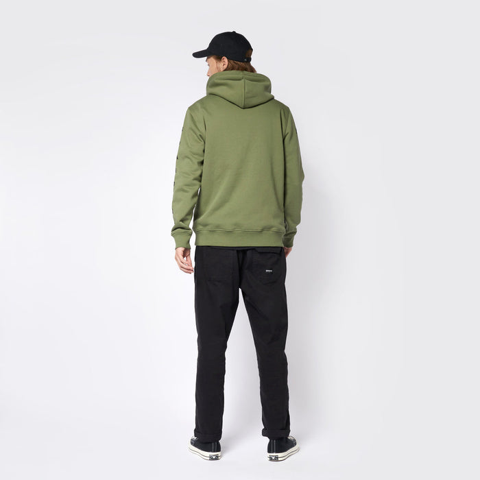 Mystic Bolt Hood Sweatshirt-Dark Olive