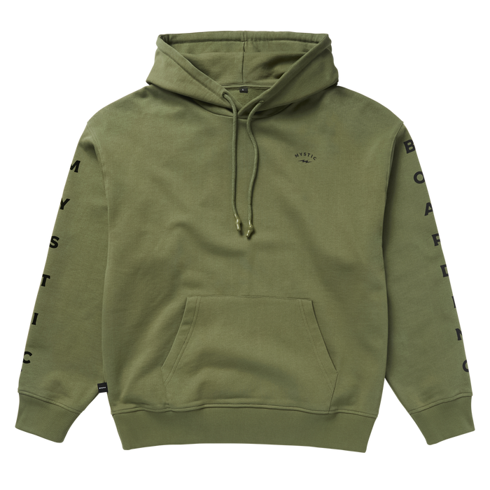 Mystic Bolt Hood Sweatshirt-Dark Olive