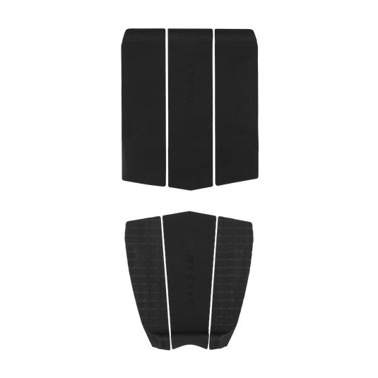 Mystic 3 Piece Tail + Front Traction Pad-Black