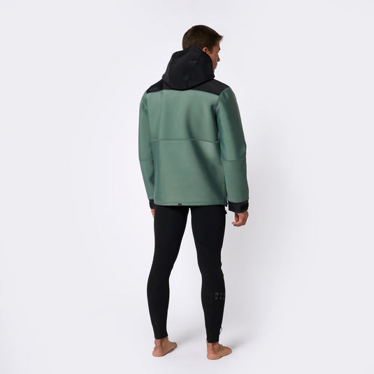 Mystic Fulmar 3/2 Neoprene Jacket-Dark Olive