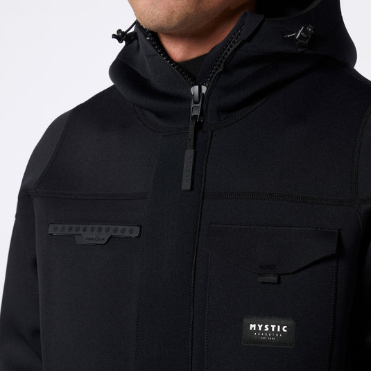 Mystic Vortex Neoprene 3/2mm Jacket-Black