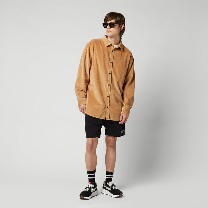 Mystic Corduroy Shirt-Slate Brown