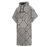 Mystic Jacquard Poncho-Black / White
