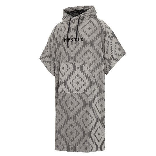 Mystic Jacquard Poncho-Black / White