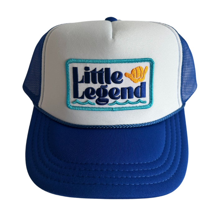 Local Beach Youth Little Legend Trucker Hat-Royal/White