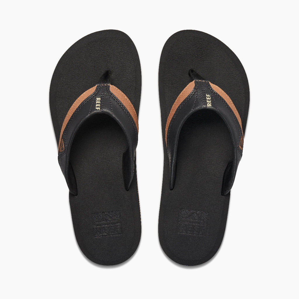 REEF Cushion Dawn Sandal-Black/Tan