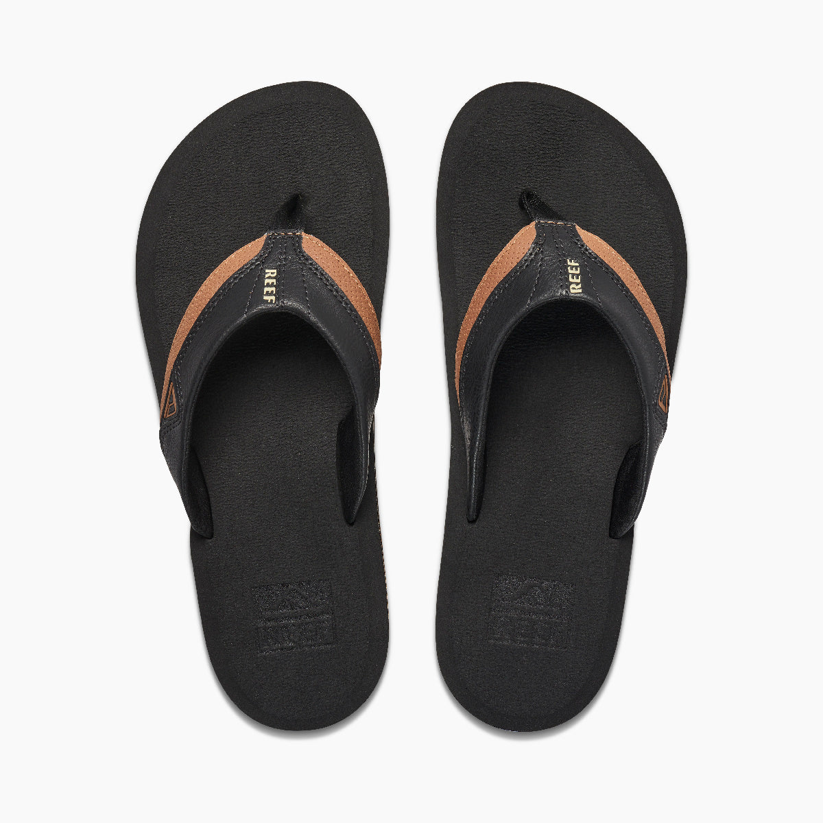 REEF Cushion Dawn Sandal-Black/Tan