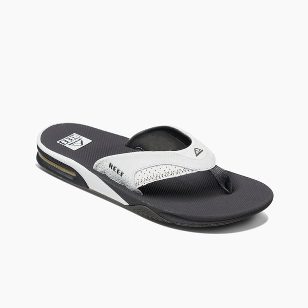 REEF Fanning Sandal-Grey/White — REAL Watersports display picture 1