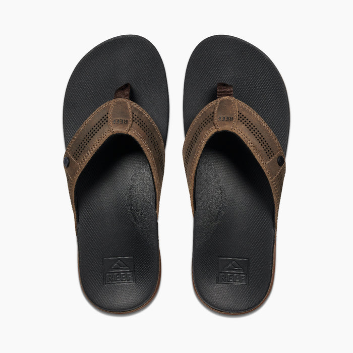 REEF Cushion Lux Sandal-Tan/Black