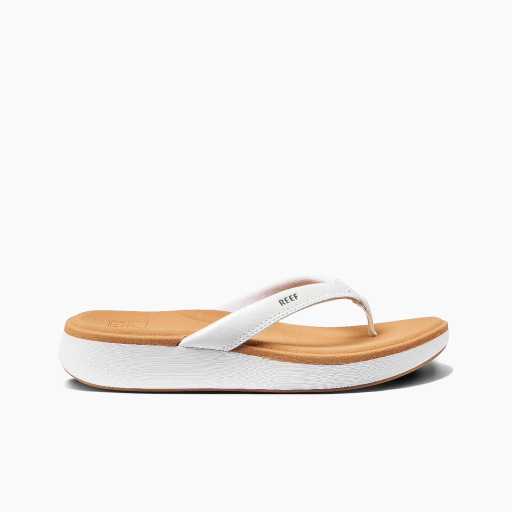 REEF Cushion Cloud Sandal-White/Tan