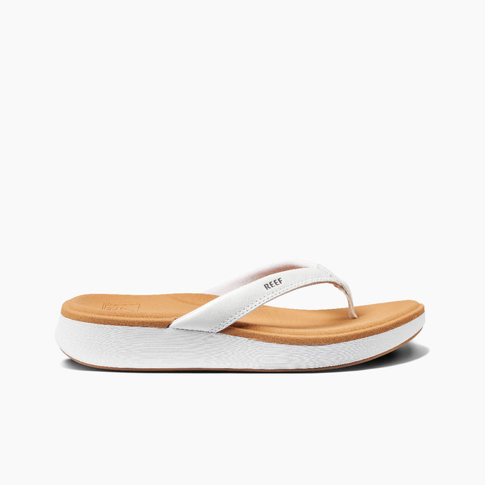 Reef Cushion Cloud Sandal-White/Tan