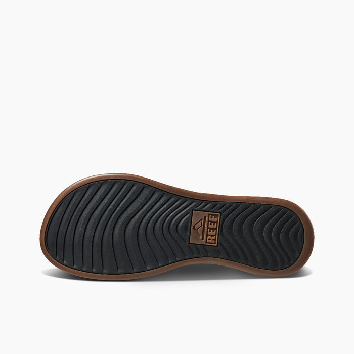 REEF Cushion Lux Sandal-Tan/Black