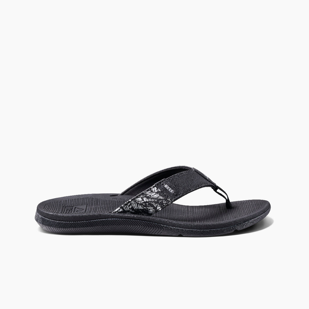 REEF Santa Ana Sandal-Black/White