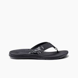 REEF Santa Ana Sandal-Black/White