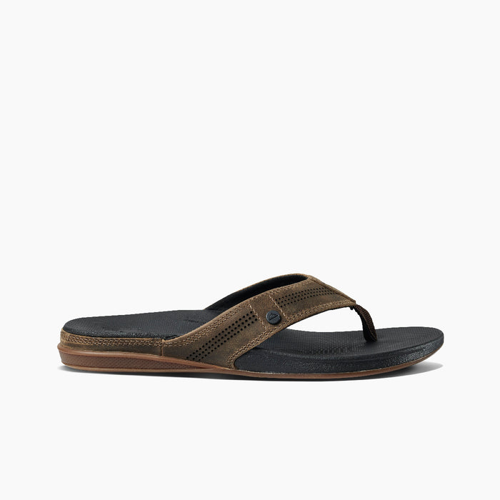REEF Cushion Lux Sandal-Tan/Black